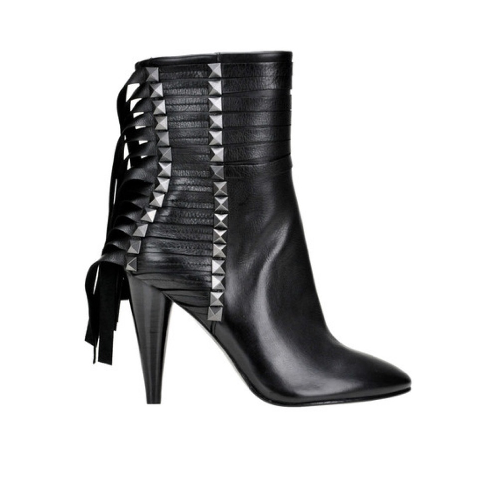 Ash Brave Heel Leather Bootie Size 38